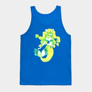 Yellow and Green Mermaid Tank Top